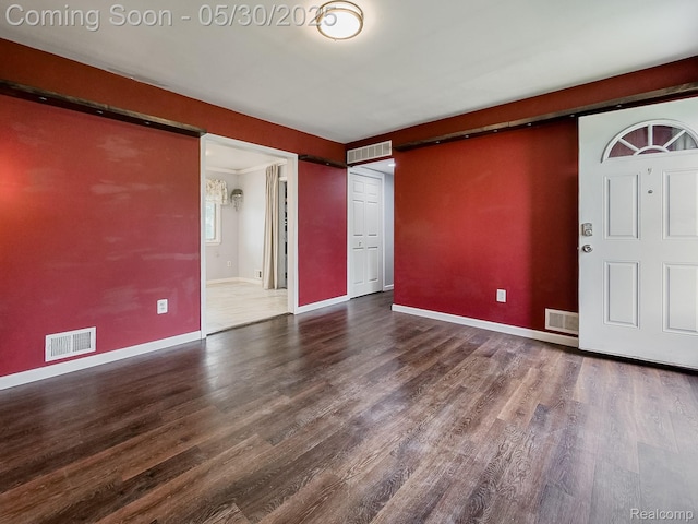 45 E George Ave, Hazel Park, MI 48030 - empty room with wood finished floors and baseboards