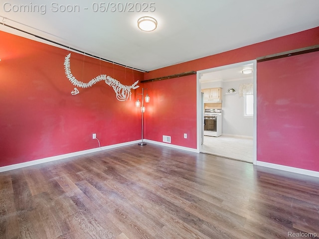 45 E George Ave, Hazel Park, MI 48030 - unfurnished room featuring wood finished floors and baseboards