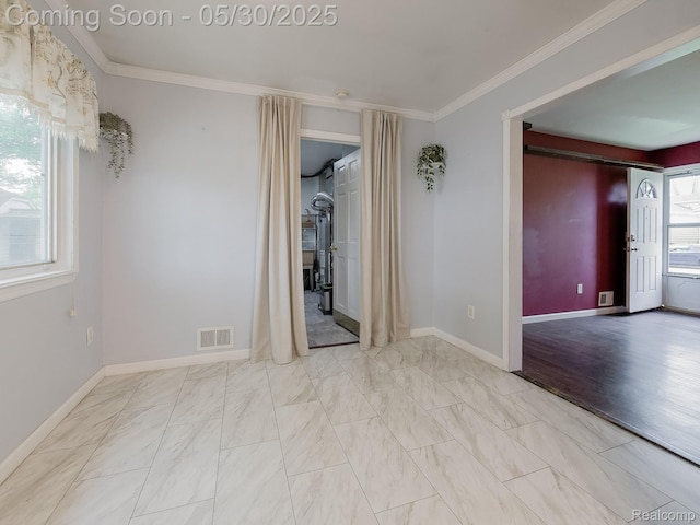 45 E George Ave, Hazel Park, MI 48030 - empty room featuring crown molding and baseboards