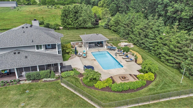 bird's eye view