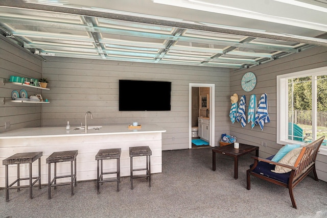 interior space featuring a sink