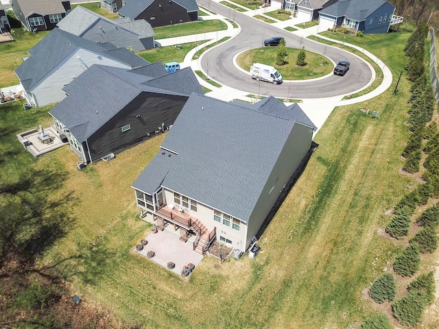 drone / aerial view featuring a residential view