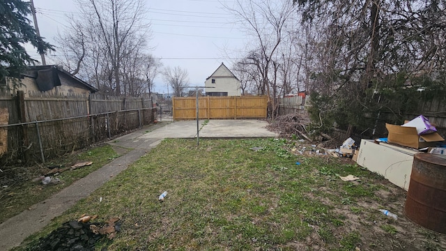 4107 N Campbell St, Detroit, MI 48210 - view of yard featuring a patio area and a fenced backyard