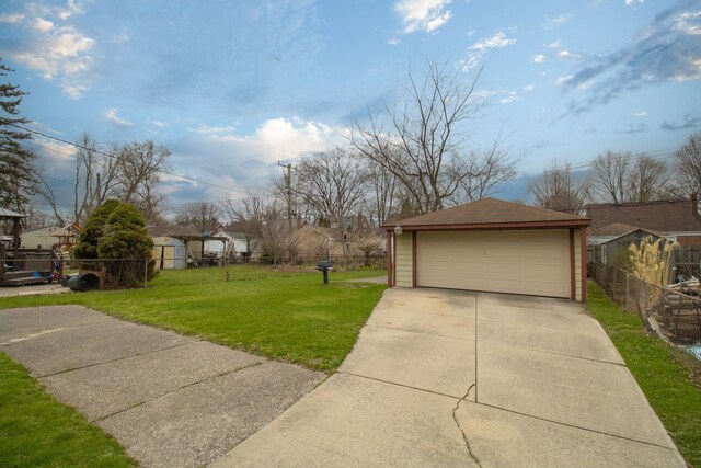 exterior space featuring fence