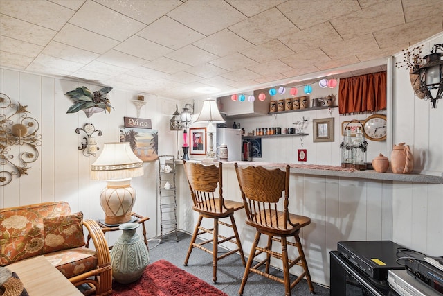 bar with a dry bar