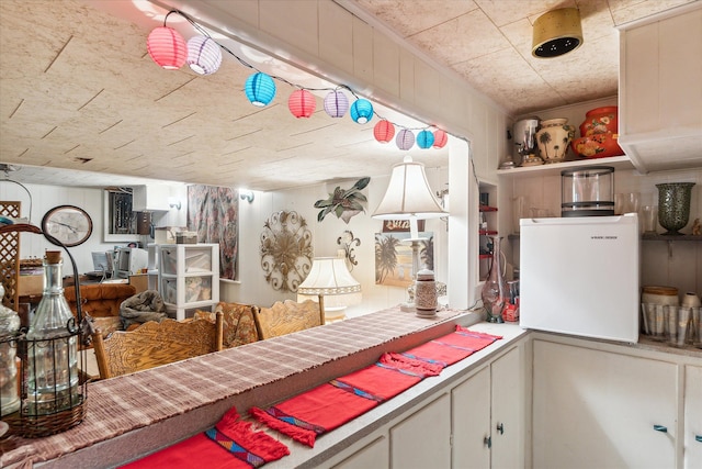 kitchen with fridge