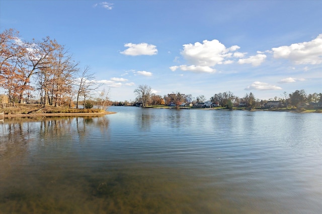 view of water feature