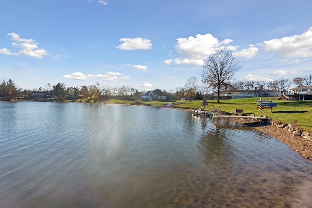 view of water feature