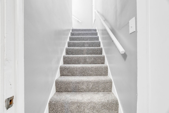 13955 Prevost St, Detroit, MI 48227 - staircase featuring baseboards