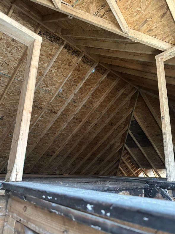 view of attic