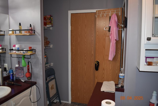 bathroom featuring vanity