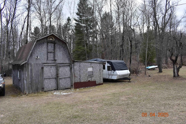 view of barn