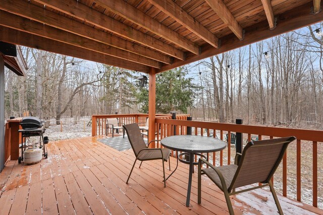 9341 W M-115, Mesick, MI 49668 - deck featuring grilling area