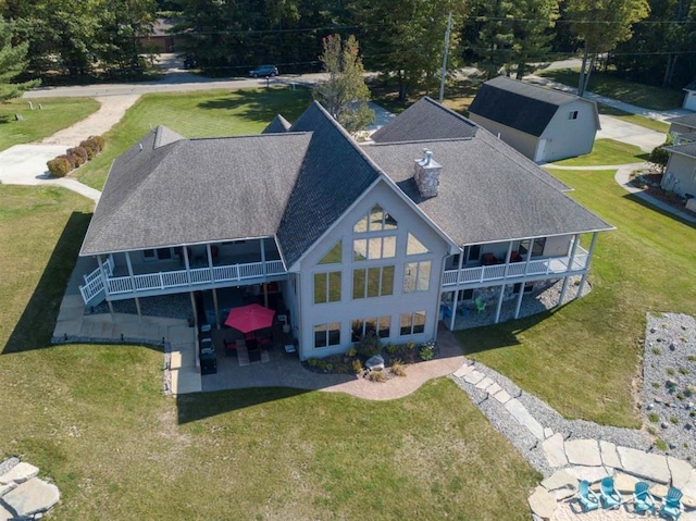 drone / aerial view