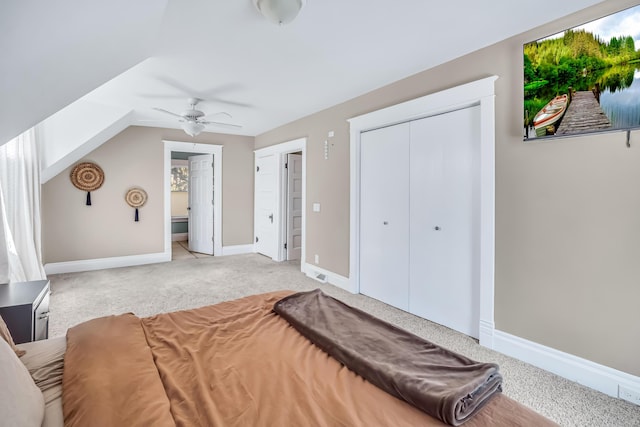 1856 N 56th Ave, Mears, MI 49436 - bedroom with light colored carpet and ceiling fan