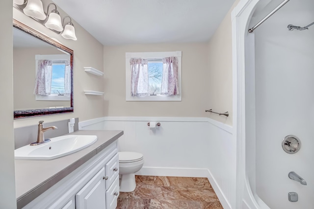 1856 N 56th Ave, Mears, MI 49436 - full bath featuring vanity and shower / bath combination