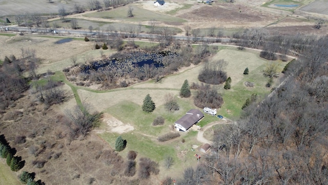bird's eye view featuring a rural view
