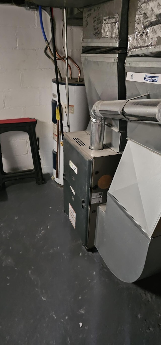 utilities with water heater