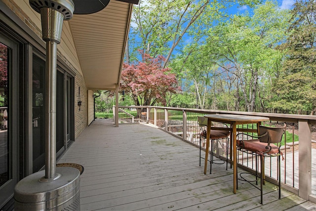 2891 Gale Rd, Ann Arbor, MI 48105 - view of wooden terrace