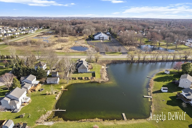 4087 Baldwin St, Hudsonville, MI 49426 - drone / aerial view with a water view