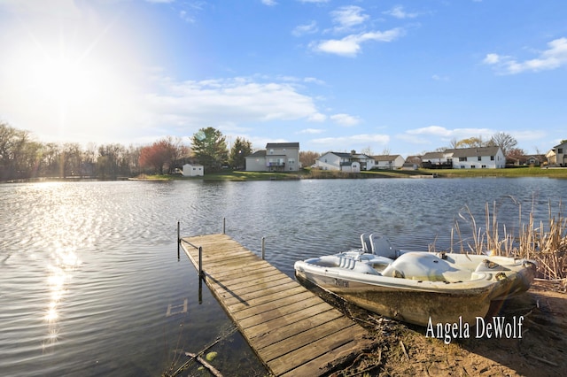 4087 Baldwin St, Hudsonville, MI 49426 - dock area with a residential view and a water view