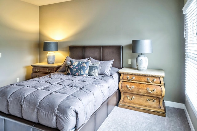 bedroom with baseboards