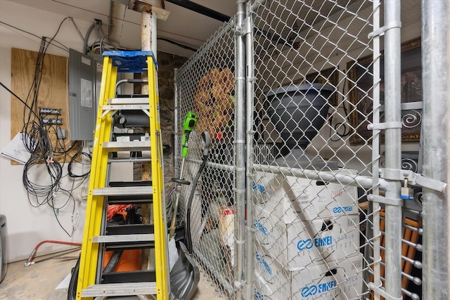 view of storage area