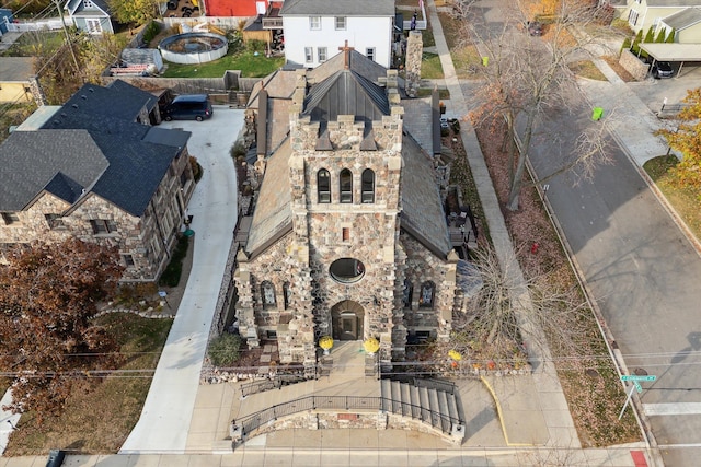 view from above of property