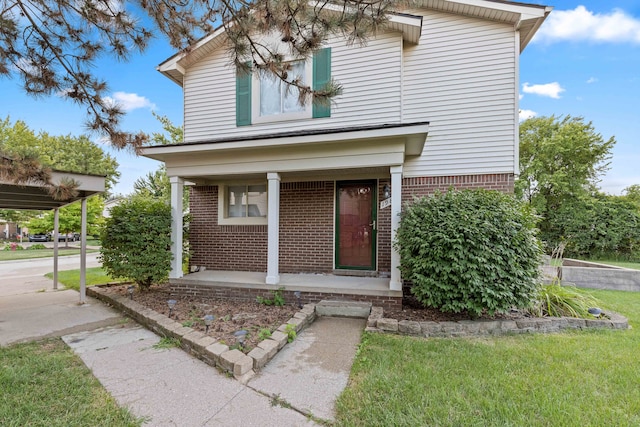 1985 Peerce, Canton, MI 48187 - traditional home with brick siding and covered porch