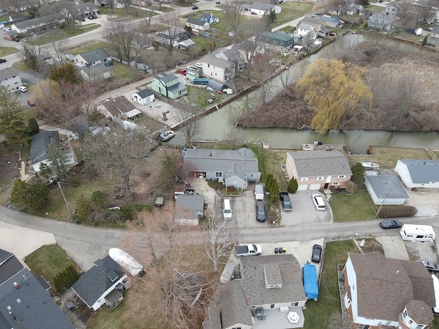 aerial view featuring a residential view