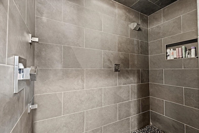 full bathroom with a tile shower