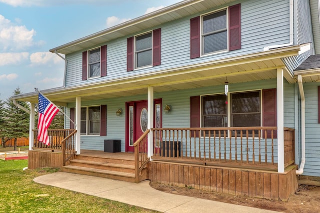 3353 Murphy Lake Rd, Millington, MI 48746 - view of front of home featuring covered porch