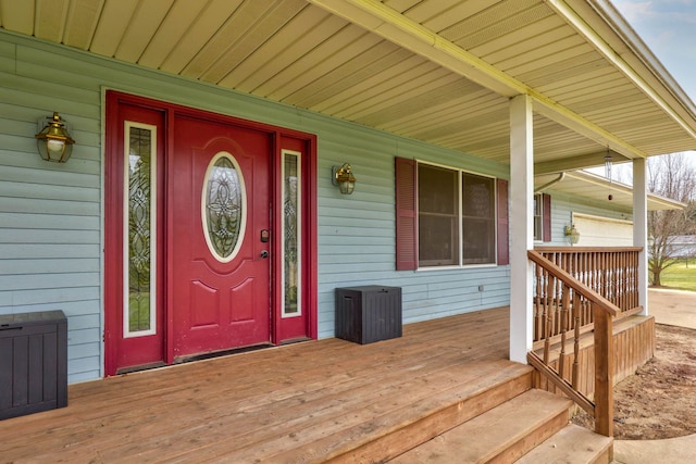 3353 Murphy Lake Rd, Millington, MI 48746 - view of exterior entry with a porch