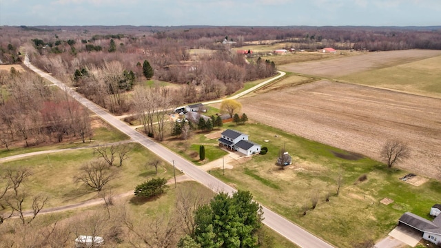 3353 Murphy Lake Rd, Millington, MI 48746 - birds eye view of property featuring a rural view