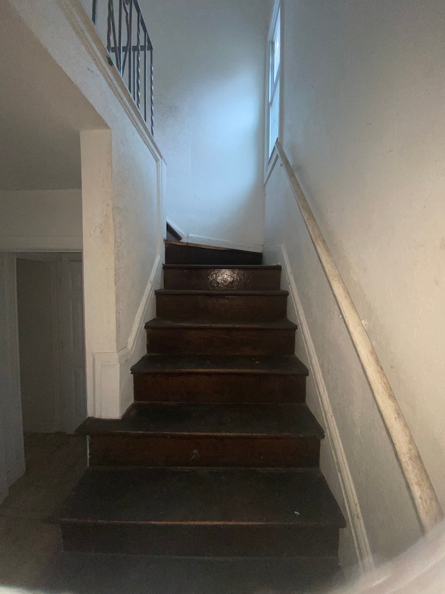view of stairway