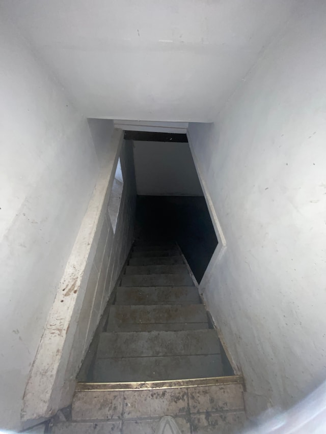 view of stairway