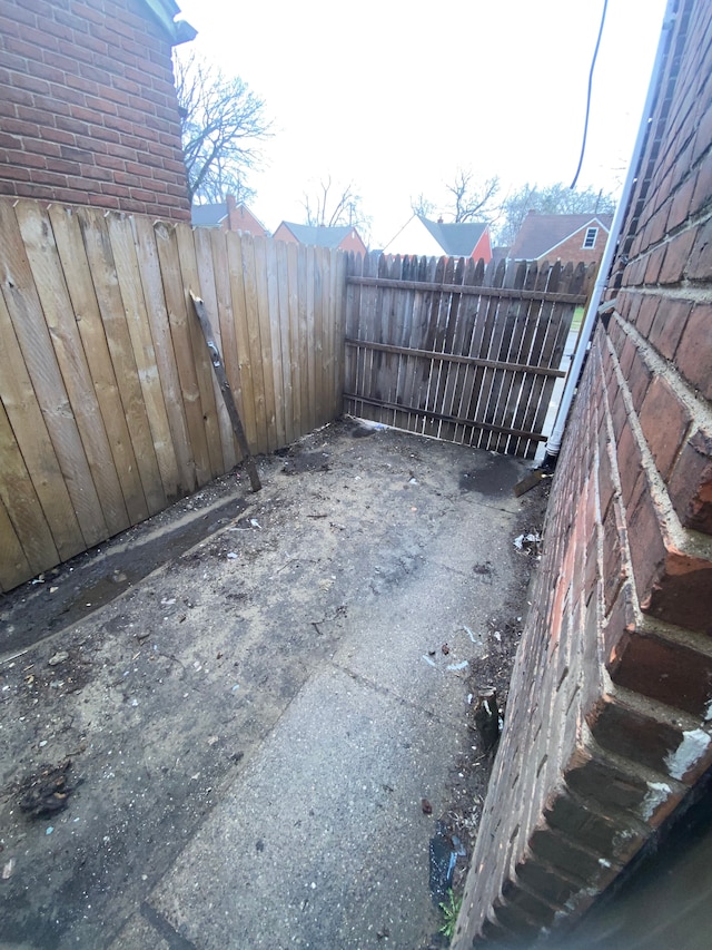 exterior space with fence