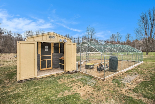 view of poultry coop