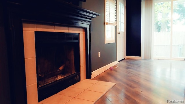 20446 Williamson St, Clinton Township, MI 48035 - detailed view of wood finished floors and baseboards