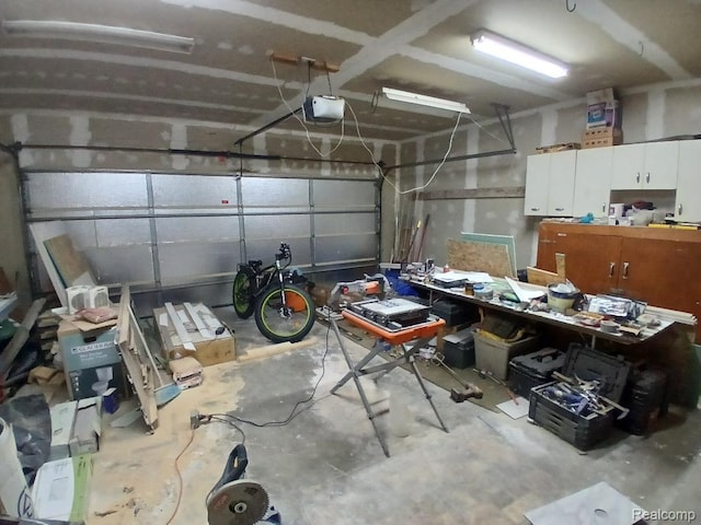 20446 Williamson St, Clinton Township, MI 48035 - garage featuring a garage door opener