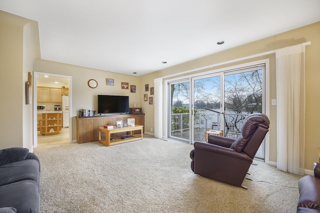 52473 Sheridan Rd, Paw Paw, MI 49079 - living area with light colored carpet and baseboards