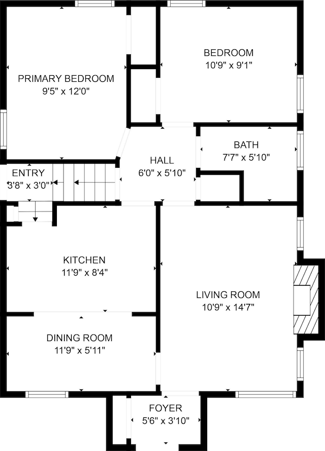 9233 Mckinney St, Detroit, MI 48224 - floor plan