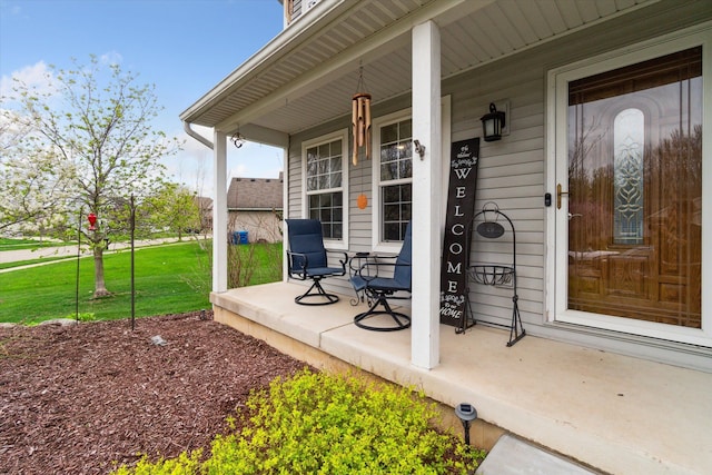 view of patio / terrace featuring a porch