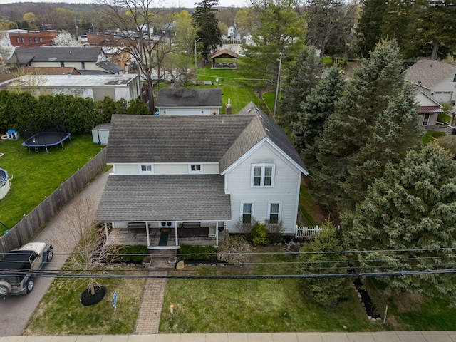 33 N Church St, Ortonville, MI 48462 - drone / aerial view with a residential view