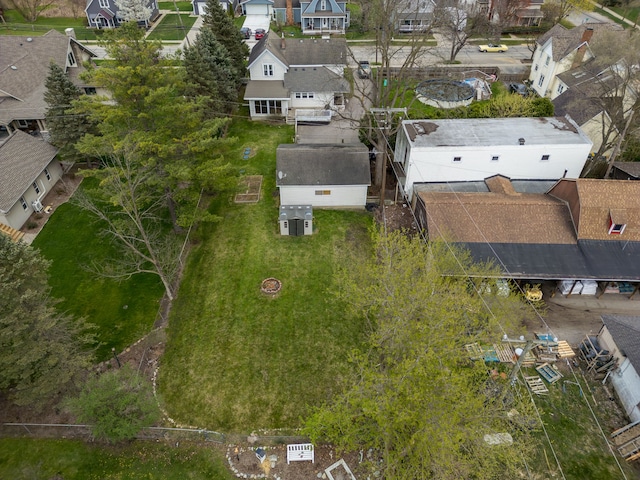 33 N Church St, Ortonville, MI 48462 - birds eye view of property featuring a residential view
