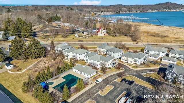 201C Outlook Dr Unit 8, Douglas, MI 49406 - bird's eye view featuring a water view