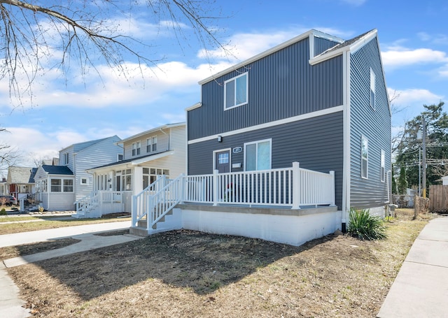 view of front of house with a porch