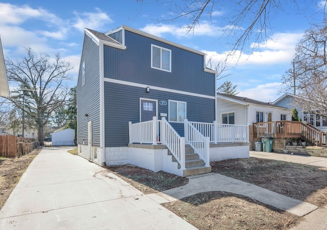 view of front of home