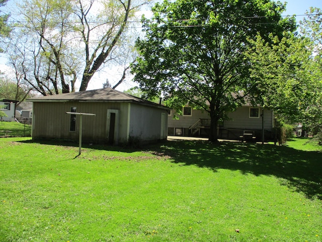 121 Wilkinson St, Chelsea, MI 48118 - view of yard with an outbuilding