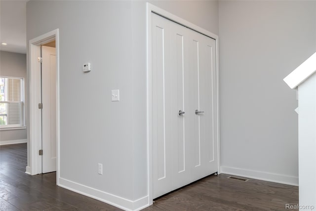 25549 Grandview Ln Unit 31, Novi, MI 48375 - corridor featuring baseboards and dark wood-style flooring